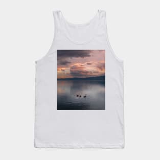 Pink Swans Tank Top